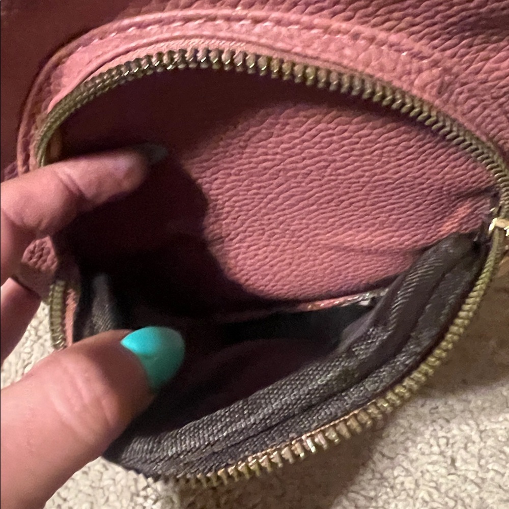 Burgundy Leather Backpack with Bee Accent NWT​ - Picture 10 of 11